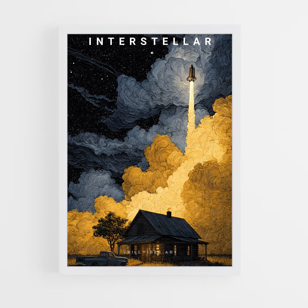Poster Intergalactic Odyssey – affiche Art spatial (vue 3)